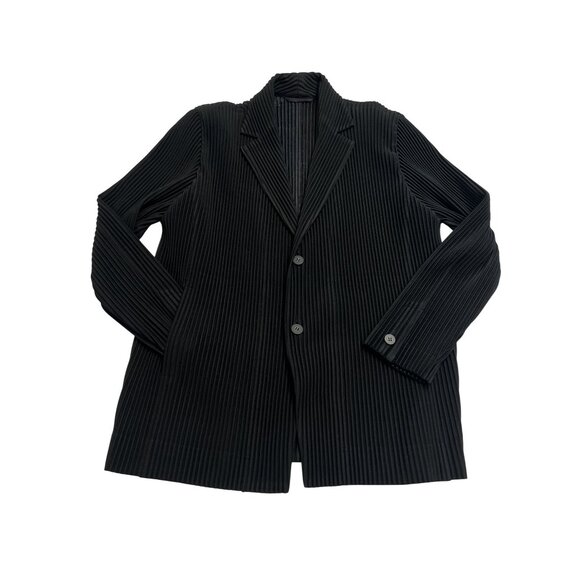 Issey Miyake Homme Plisse Pleated Blazer in Black - Picture 1 of 6
